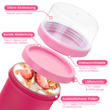 Cereal Cup To Go 450 ml + 350 ml, Practical Cereal Cup with Spoon Leak-Proof Yoghurt Cup