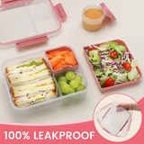 Bento Box 1600ML,Lunchbox Salad Lunch Container to Go with Compartment Tray,Bento Lunch Box Salad Bowl with Dressing Container