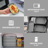 Lunch Box 1400ML Set, Bento Box Leak-Proof Dishwasher Microwave Safe B –  Bugucat Home