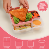 Bento Box 1600ML,Lunchbox Salad Lunch Container to Go with Compartment Tray,Bento Lunch Box Salad Bowl with Dressing Container