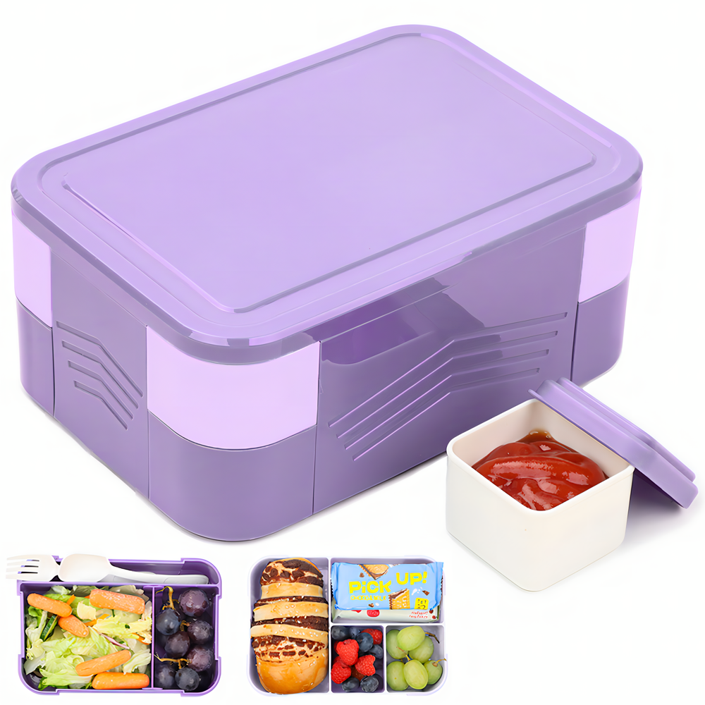 Lunchbox, Bento Box 1400ml Bento Box Lunch Box With 2 Compartments, Bento  Box For Microwave Oven Heating, Plastic Lunch Box For Child Adult
