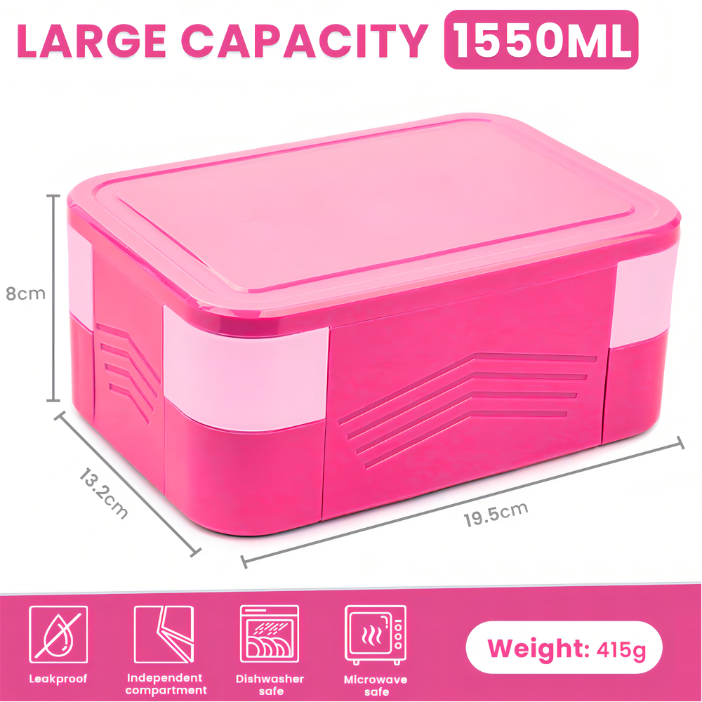 BPA-Free Food-Safe PP Bento Box Lunch Box Containers for Adults