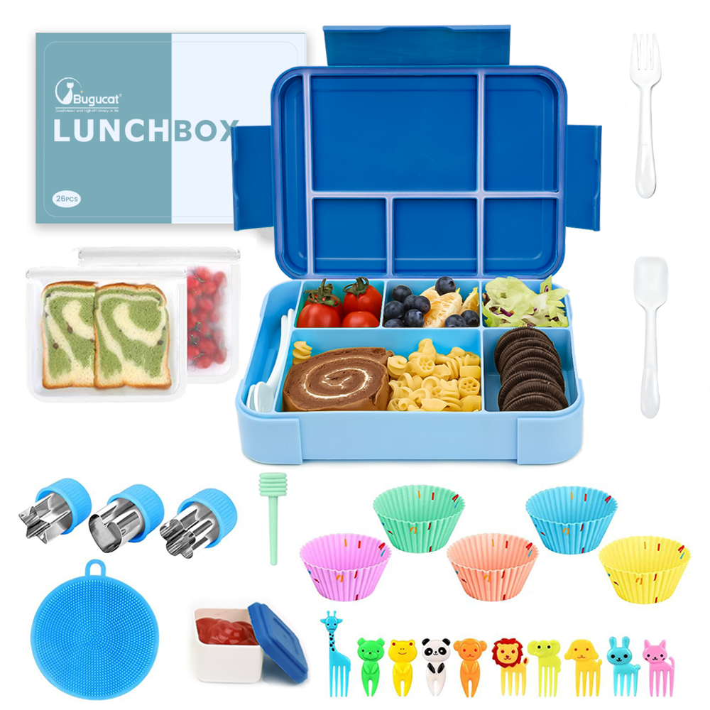 Bento Box for Kids 1200ML Stackable Lunch Box Leakproof Lunch Food