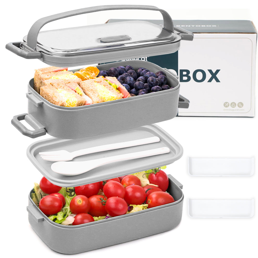 Lunch Box 1600ML, Bento Box Leak-Proof Dishwasher Microwave Safe BPA-F –  Bugucat