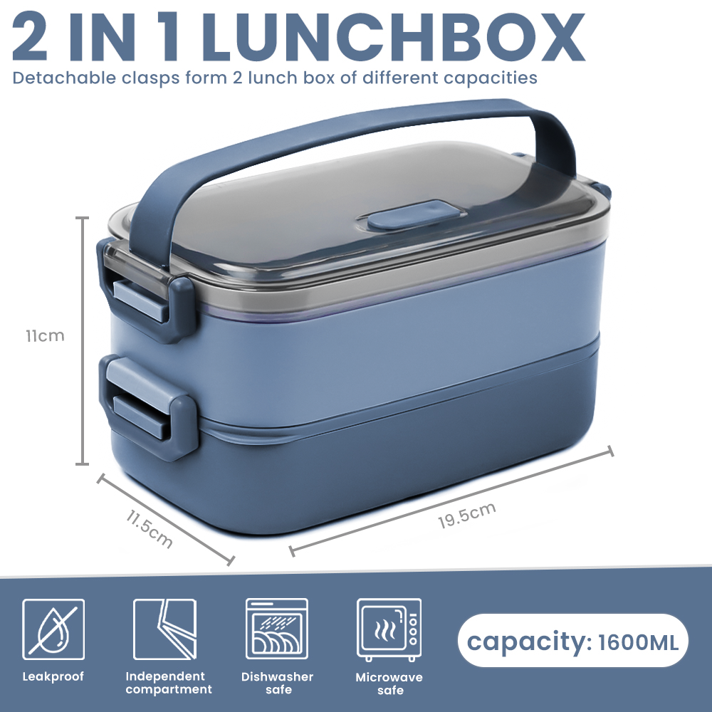 Lunch Box Microwave Compartments  Microwave Safe Lunch Box Adults