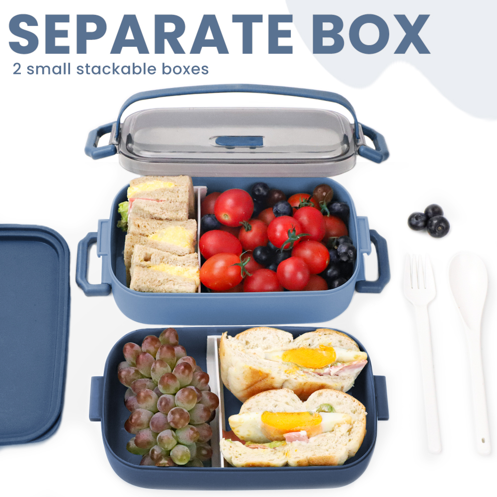 Salad Bowl 1600ML, Leak-Proof Bento Box Lunch Box Dishwasher Microwave –  Bugucat Home