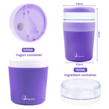 2 in 1 cereal cup to go 500ml+150ml, practical yogurt cup & cereal cup for picnics