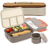 Bugucat Bento Lunch Box 1300ML,Kids Lunch Box Bento Boxes with 4 Compa