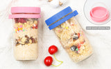 4pcs Cereal Cup To Go 600ml, Practical Yogurt Cup & Cereal Cup For Picnic, Leak-Proof Lunch Pot Glass