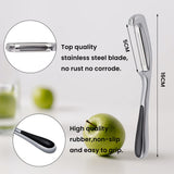 Peeler 2pcs, Stainless Steel Vegetable Peeler, Potato Peeler, Rustproof Peeler, Dishwasher Safe, Vegetable Knife