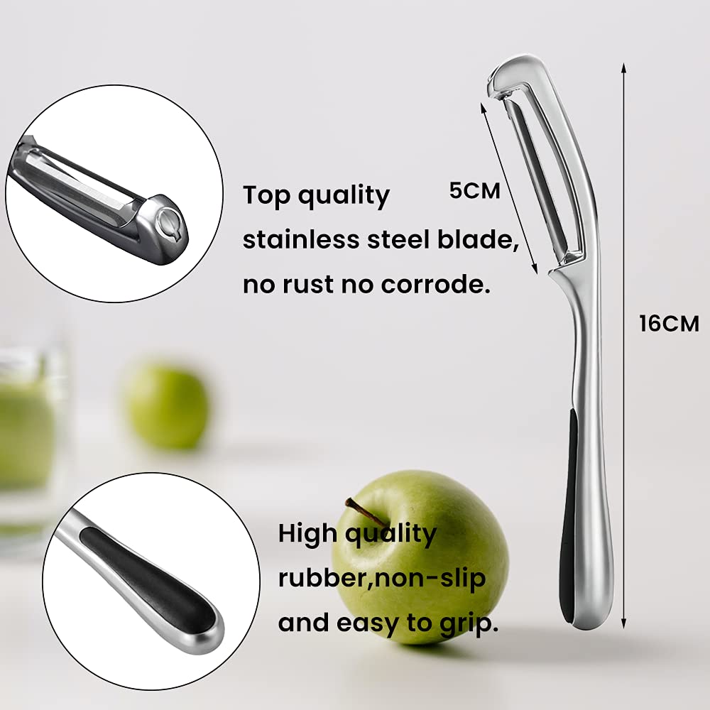 Peeler 2pcs, Stainless Steel Vegetable Peeler, Potato Peeler, Rustproof Peeler, Dishwasher Safe, Vegetable Knife