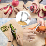 Peeler 2pcs, Stainless Steel Vegetable Peeler, Potato Peeler, Rustproof Peeler, Dishwasher Safe, Vegetable Knife