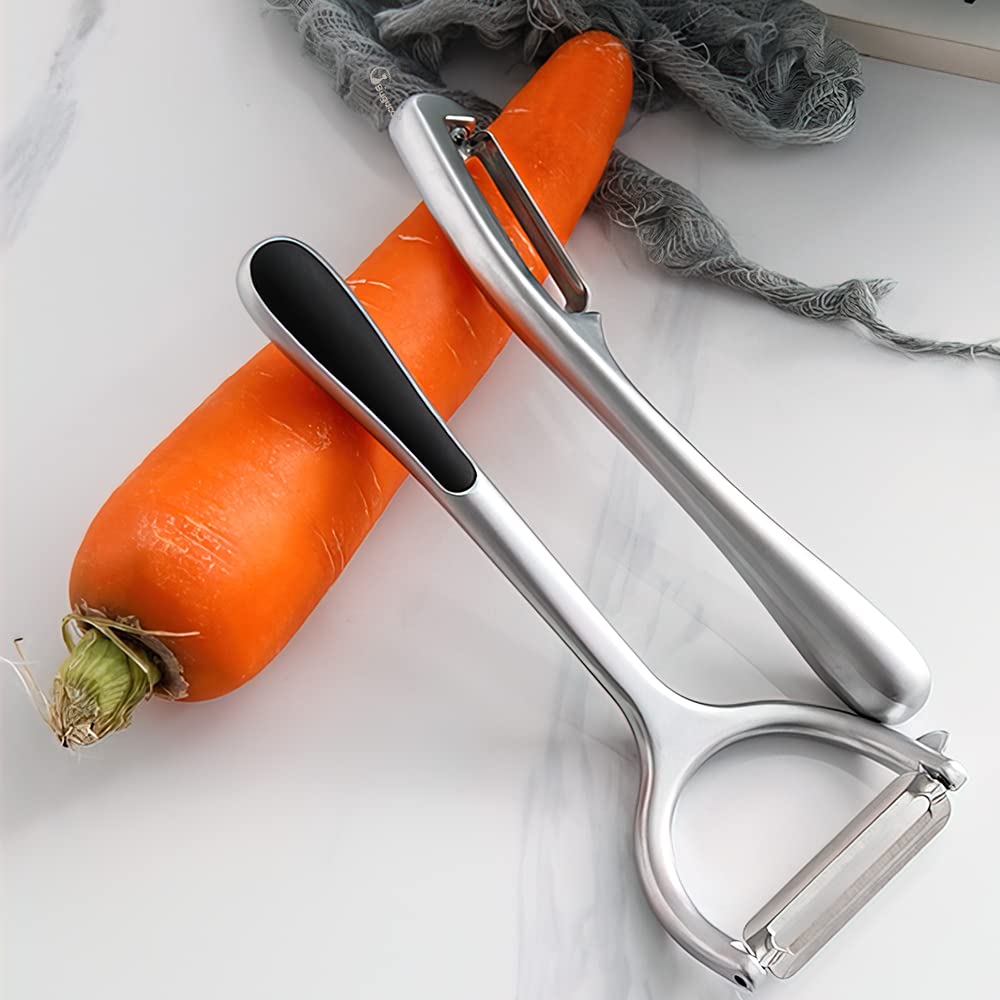 Peeler 2pcs, Stainless Steel Vegetable Peeler, Potato Peeler, Rustproof Peeler, Dishwasher Safe, Vegetable Knife