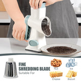 Manual Vegetable Cutter, Vegetable Slicer, Drum Grater, Cheese Grater,Chopper, Rotating Grater, Potato Cutter