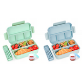 Lunch Box 1300ML,Leak-Proof Bento Lunch Box with 4 Compartments,Kids Lunch Box Bento Box Adult with Cutlery