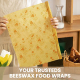 Bugucat beeswax wraps, organic wax paper, reusable beeswax cloths made from natural beeswax cotton